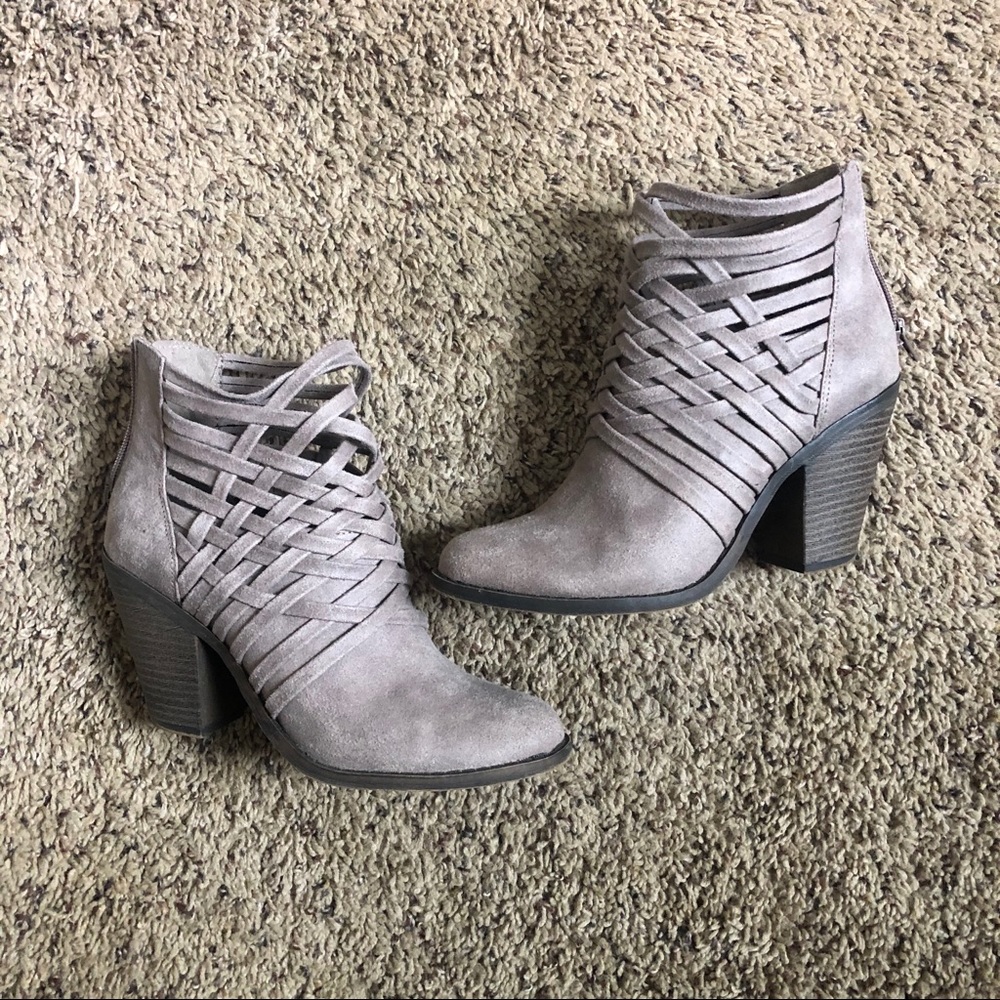 Grey heeled booties - Picture 5 of 8